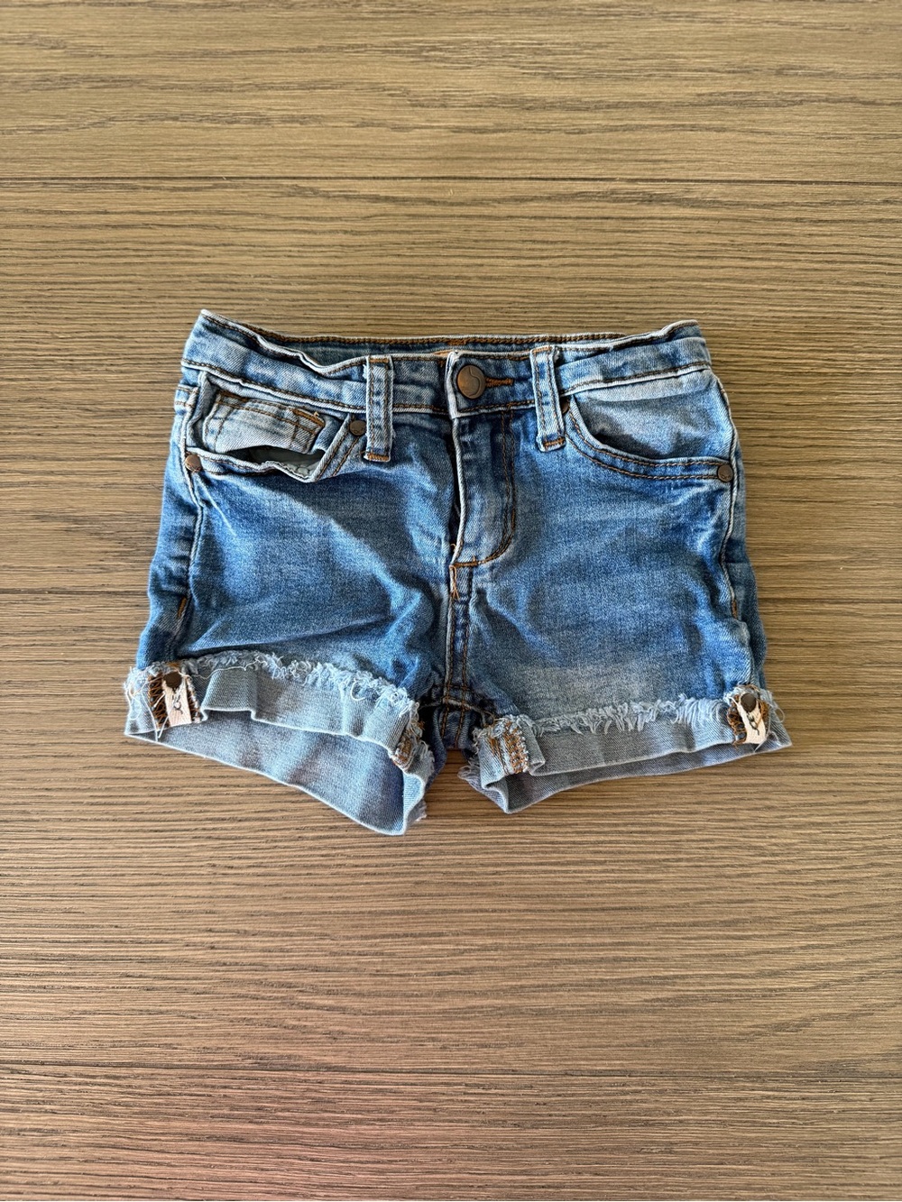 Joe’s Kids Blue Denim Shorts with Frayed Hem